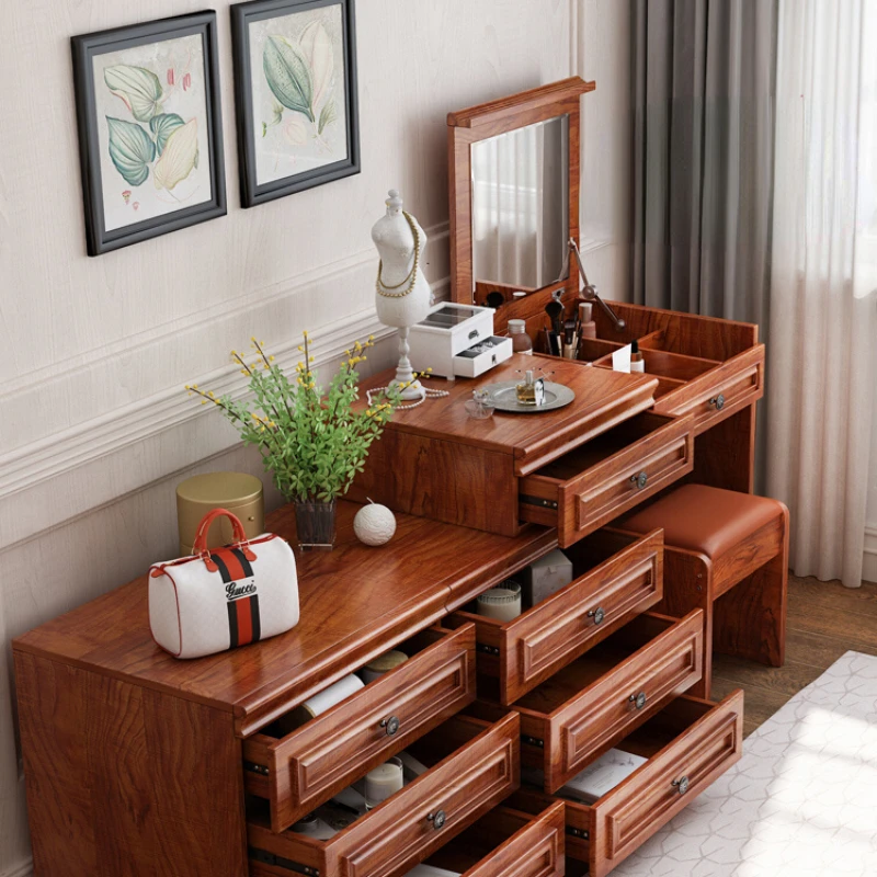 Dressing table storage cabinet integrated solid wood color American style flip over dressing table
Dressing table storage cabinet integrated solid wood color American style flip over dressing table