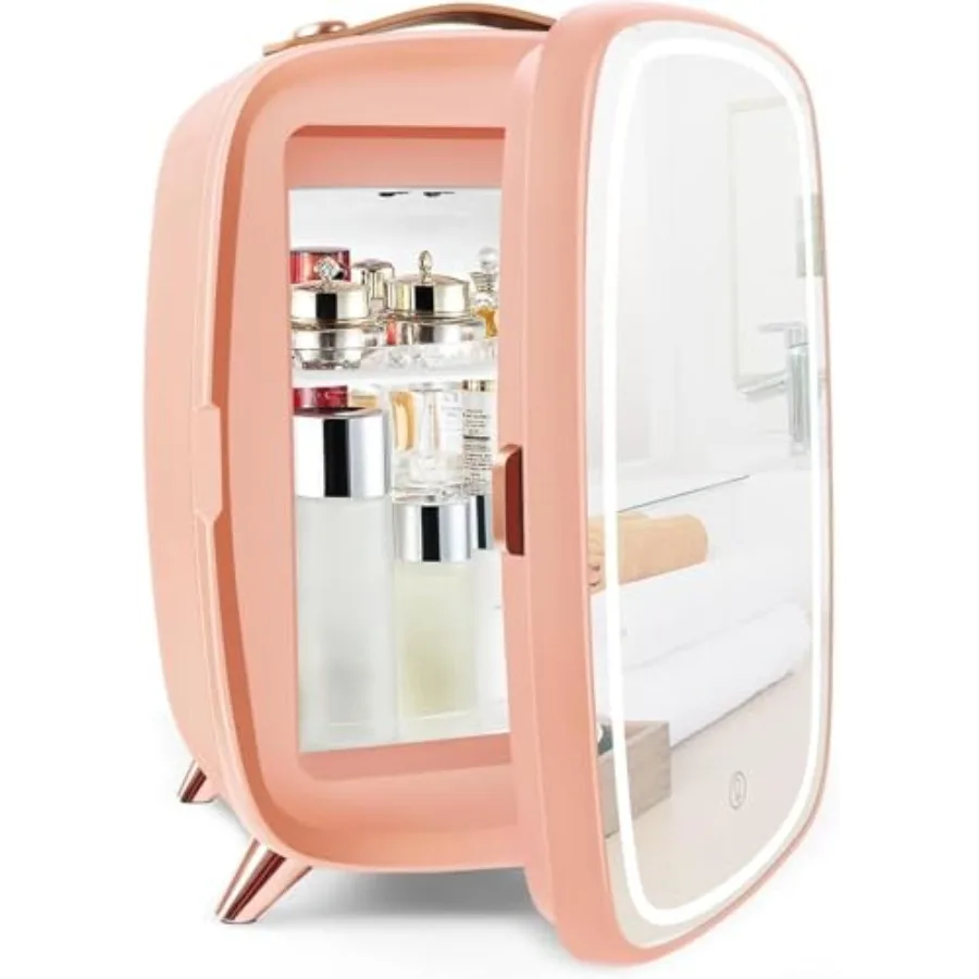 Fridge 6L with Mirror and Light 3-Light Mode Pro-Style Beauty Fridge for Bedroom Makeup Storage 6C Cooling 20dB Ultra-
Fridge 6L with Mirror and Light 3-Light Mode Pro-Style Beauty Fridge for Bedroom Makeup Storage 6C Cooling 20dB Ultra-