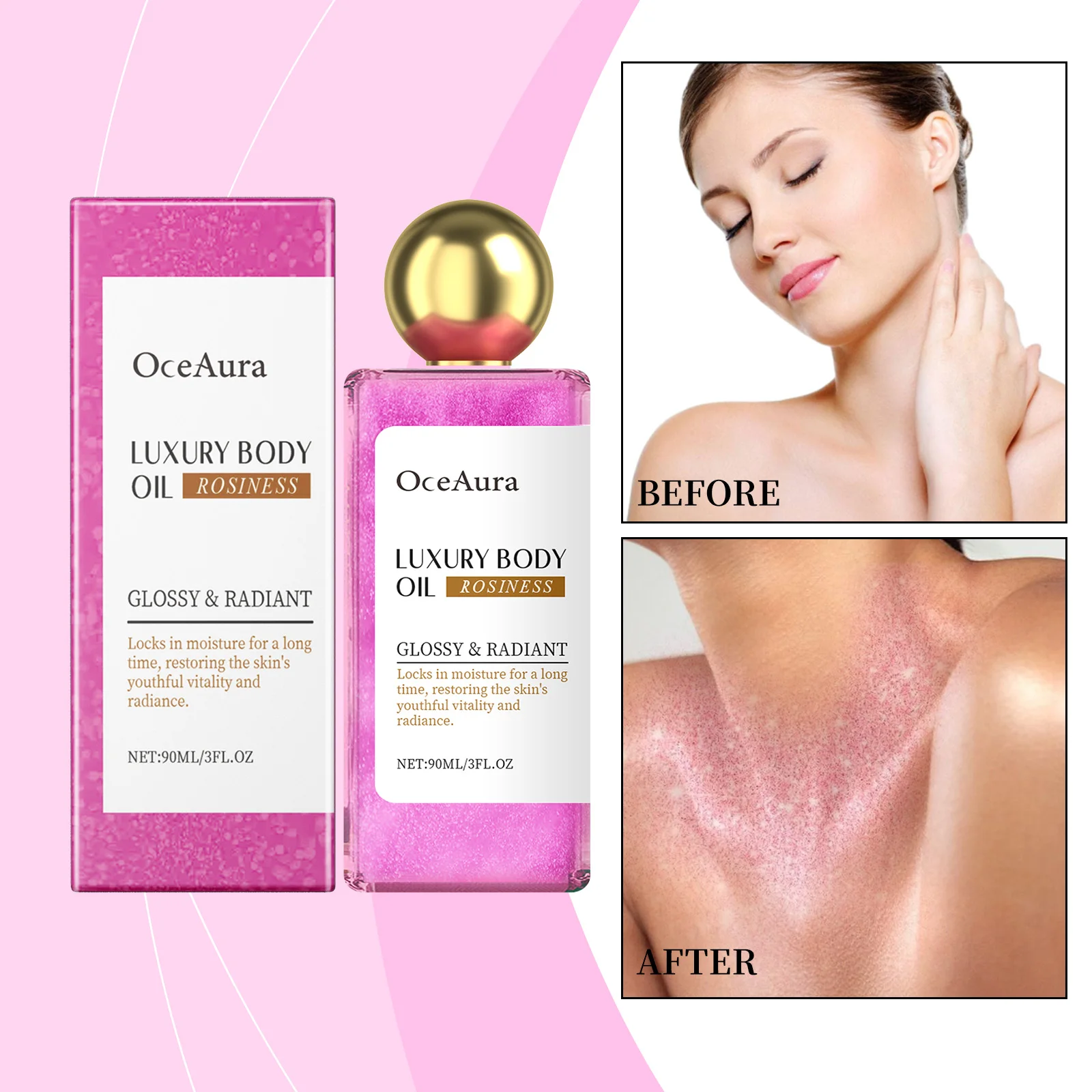 OceAura Glow Body & Face Oil - Lightweight Non-Greasy Daily Moisturizer with Subtle Shine
OceAura Glow Body & Face Oil - Lightweight Non-Greasy Daily Moisturizer with Subtle Shine