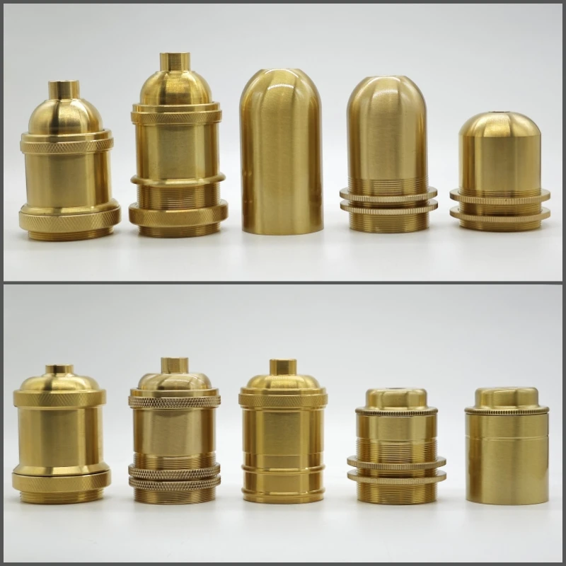 Edison DIY lamp holder for shade Pure brass material quality vintage threaded Socket Bulb Fitting E27 UL/CE lighting copper base
Edison DIY lamp holder for shade Pure brass material quality vintage threaded Socket Bulb Fitting E27 UL/CE lighting copper base