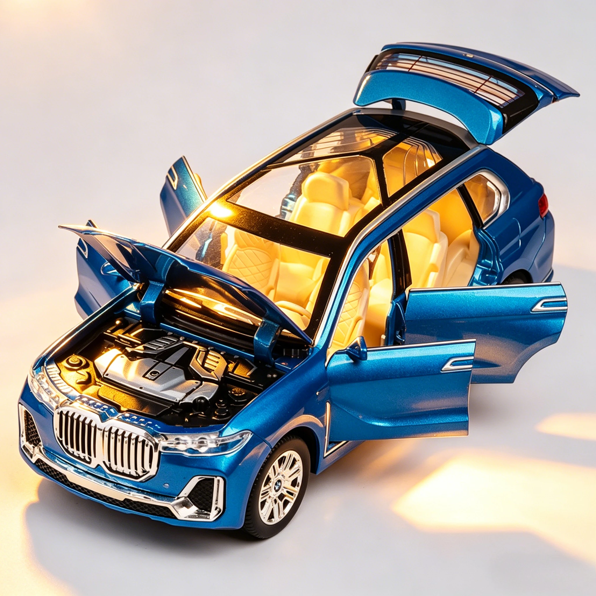 1:24 X7 SUV Car Model Diecast Vehicles Alloy Toy Simulation With Doors Opened Sound & Light Car Toys Gifts For Children
1:24 X7 SUV Car Model Diecast Vehicles Alloy Toy Simulation With Doors Opened Sound & Light Car Toys Gifts For Children