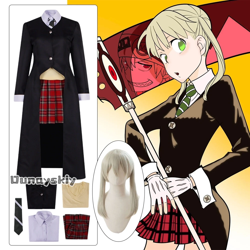 Maka Albarn Cosplay Costume Anime Soul Eater Role-play Women Girl Skirt Uniform Wig Suit Halloween Strange Costume Maka Cos Prop
Maka Albarn Cosplay Costume Anime Soul Eater Role-play Women Girl Skirt Uniform Wig Suit Halloween Strange Costume Maka Cos Prop