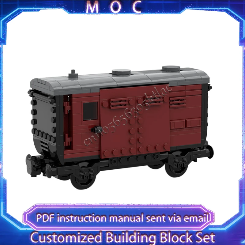 239 Parts MOC City Transportation Deep Red Train Carriage Model Custom Puzzle Bricks DIY Creative Assembly Kids Puzzle Xmas Gift
239 Parts MOC City Transportation Deep Red Train Carriage Model Custom Puzzle Bricks DIY Creative Assembly Kids Puzzle Xmas Gift