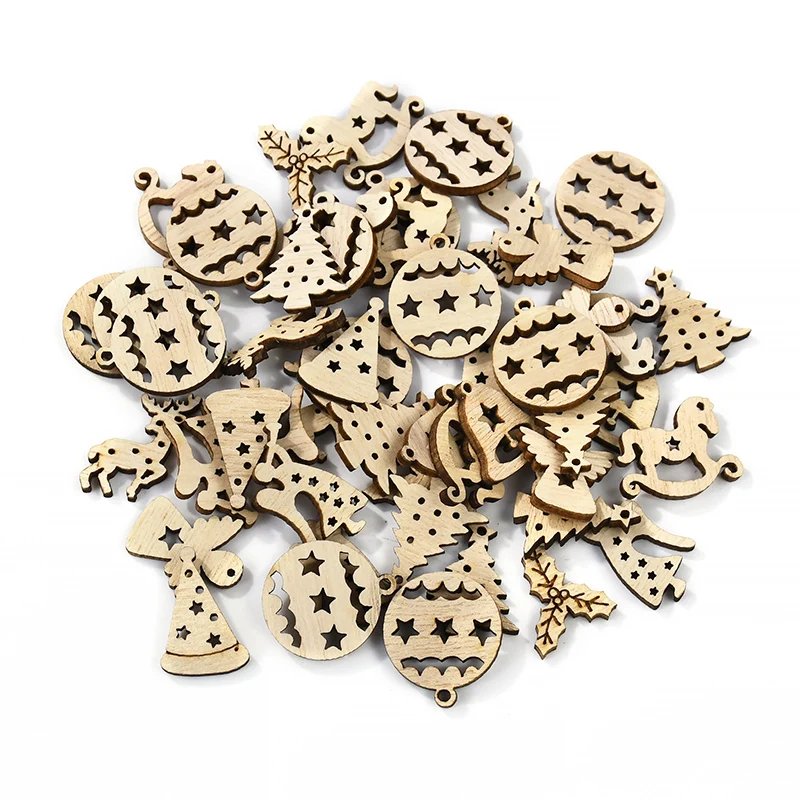 50pcs Christmas Natural Wooden Chip Gingerbread Man Snowflake DIY Crafts Christmas Tree Ornament Pendant Navidad Home Decoration
50pcs Christmas Natural Wooden Chip Gingerbread Man Snowflake DIY Crafts Christmas Tree Ornament Pendant Navidad Home Decoration