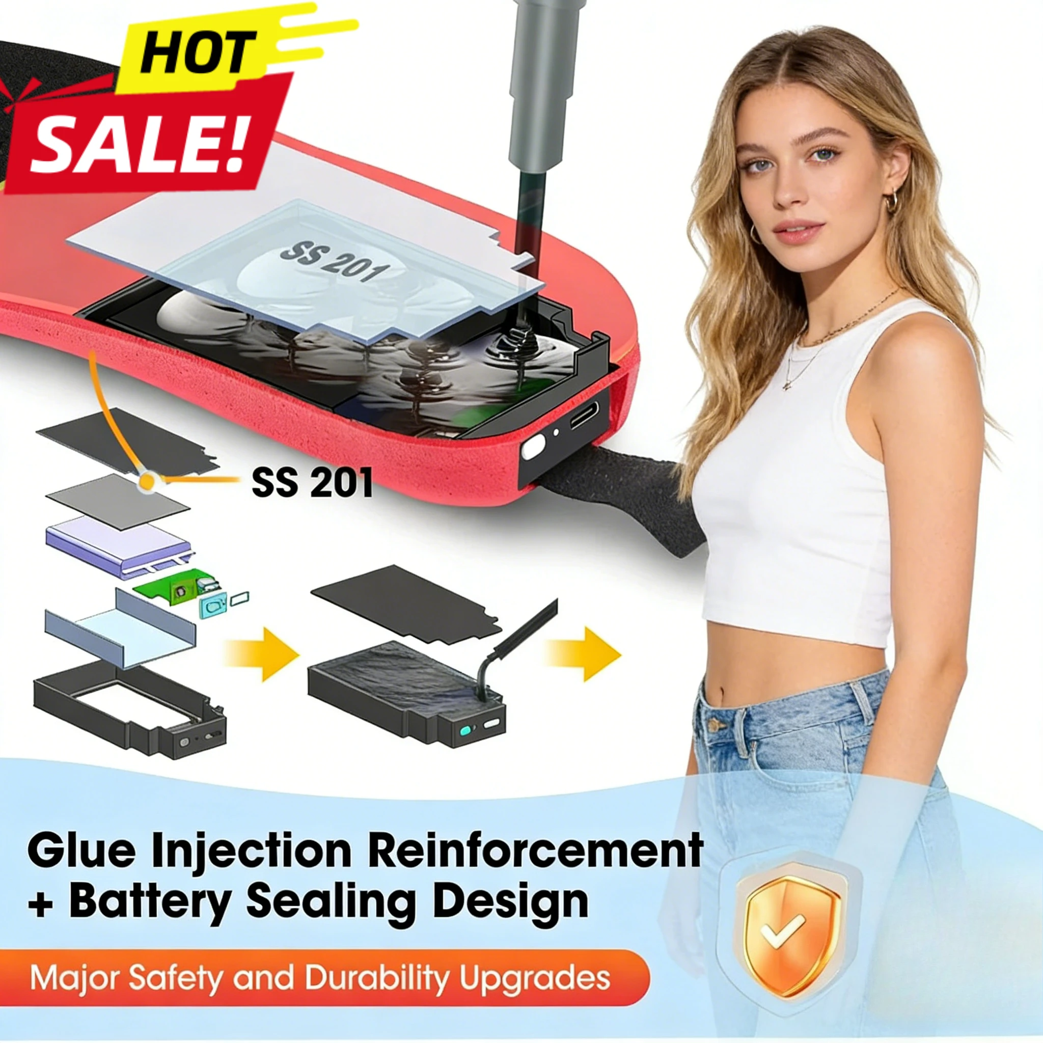 Перезаряжаемые стельки с подогревом, управление через приложение, аккумулятор 3000 мАч, 3 режима нагрева, электрические стельки для обуви для зимы, лыж и походов
Перезаряжаемые стельки с подогревом, управление через приложение, аккумулятор 3000 мАч, 3 режима нагрева, электрические стельки для обуви для зимы, лыж и походов