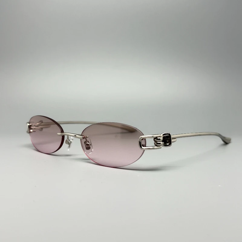 Luxury Oval Rimless Sunglasses Women Fashion Personality Cut Edge Frameless Small Musub Sun Glasses UV400 Man Shades
Luxury Oval Rimless Sunglasses Women Fashion Personality Cut Edge Frameless Small Musub Sun Glasses UV400 Man Shades