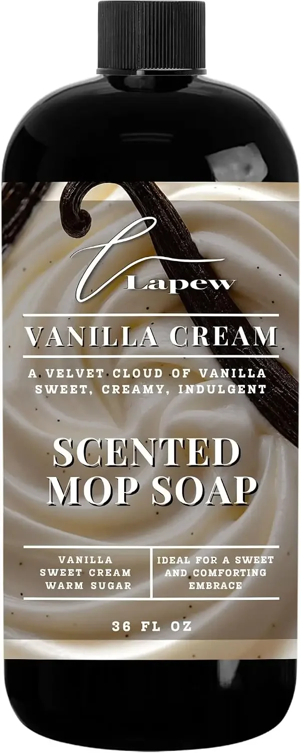 Vanilla Cream Scented Mop Soap - Luxury Floor Cleaner Concentrate for Tile, Laminate, Vinyl & Hardwood | Streak-Free, Low-Foam | 36 oz
Vanilla Cream Scented Mop Soap - Luxury Floor Cleaner Concentrate for Tile, Laminate, Vinyl & Hardwood | Streak-Free, Low-Foam | 36 oz