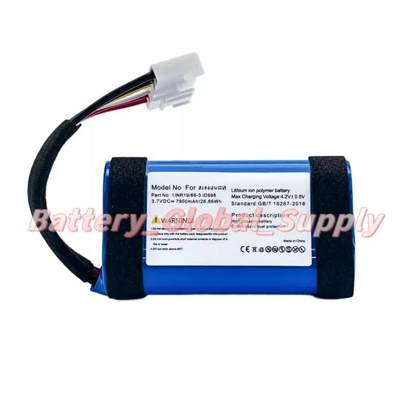 For 1INR19/66-3 ID998 Ch 4/4BLK/4j SUN-INTE-118 Battery 3.7V 7800mAh 1PCS
For 1INR19/66-3 ID998 Ch 4/4BLK/4j SUN-INTE-118 Battery 3.7V 7800mAh 1PCS