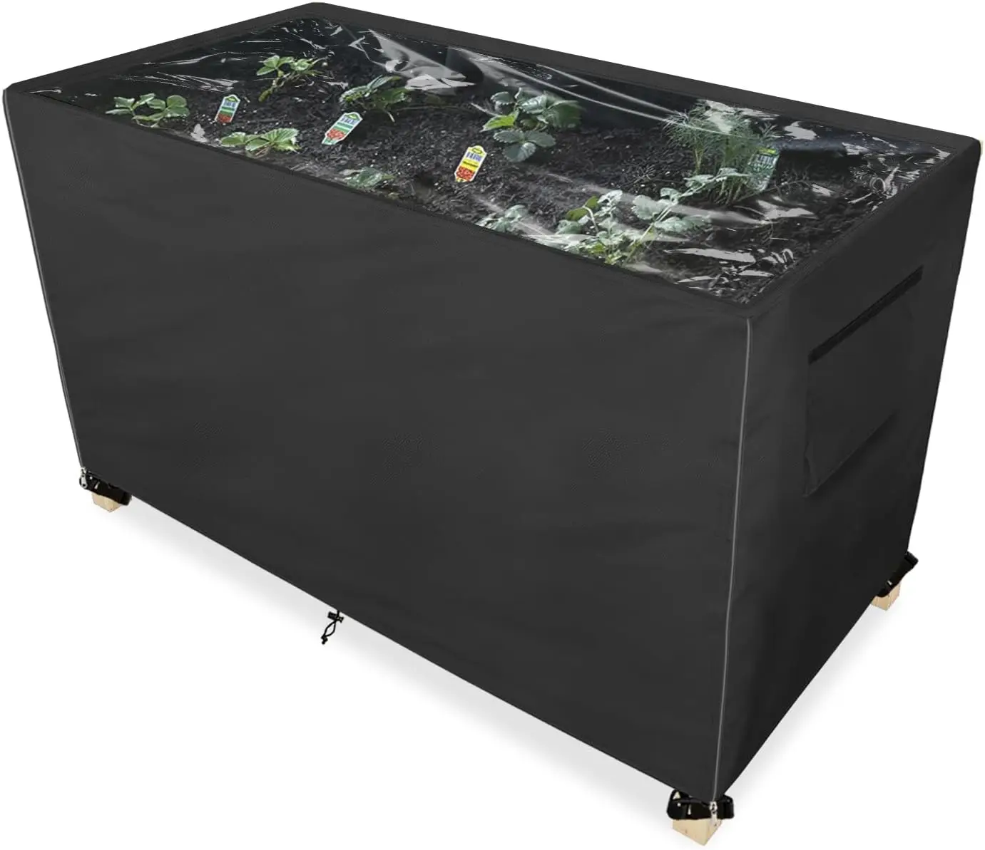 Outdoor Raised Garden Bed Winter Cover with Transparent PVC Top Window,Waterproof Heavy Duty Covers with Split Zipper fo
Outdoor Raised Garden Bed Winter Cover with Transparent PVC Top Window,Waterproof Heavy Duty Covers with Split Zipper fo