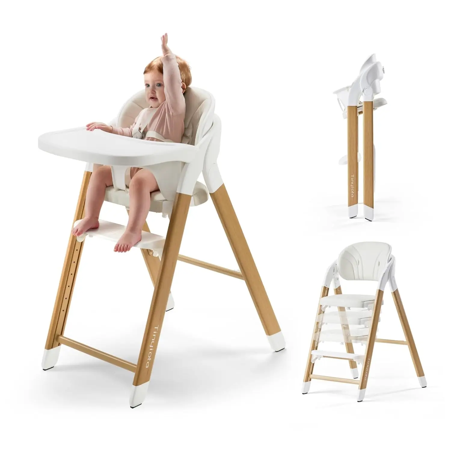 Tinyiota High Chair for Babies and Toddlers, Foldable & 8-Level Adjustable, One-Handed Removable Tray, Ergonomic Baby Highchair
Tinyiota High Chair for Babies and Toddlers, Foldable & 8-Level Adjustable, One-Handed Removable Tray, Ergonomic Baby Highchair