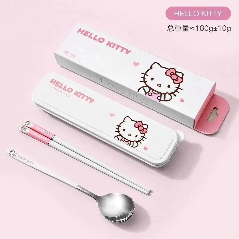 Anime Cartoon Kawaii Sanrio 2026 Hello Kitty Melody Cinnamoroll Portable Student Tableware Suit Stainless Steel Chopsticks Spoon
Anime Cartoon Kawaii Sanrio 2026 Hello Kitty Melody Cinnamoroll Portable Student Tableware Suit Stainless Steel Chopsticks Spoon