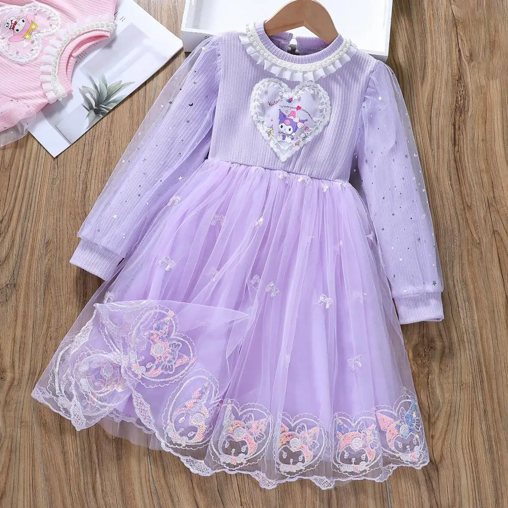 Sanrio New Kuromi My Melody Princess Dress Girls Skirt Spring Autumn Kids Kawaii Long-Sleeved for Children's Party Clothes Gift
Sanrio New Kuromi My Melody Princess Dress Girls Skirt Spring Autumn Kids Kawaii Long-Sleeved for Children's Party Clothes Gift