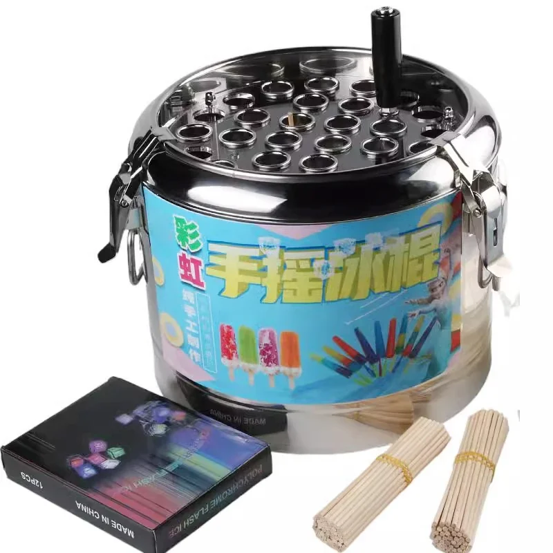 Rainbow Hand-cranked Popsicle Machine Online Celebrity Mini Old Barrel Stall Equipment Manual Summer Shake Ice Mold
Rainbow Hand-cranked Popsicle Machine Online Celebrity Mini Old Barrel Stall Equipment Manual Summer Shake Ice Mold