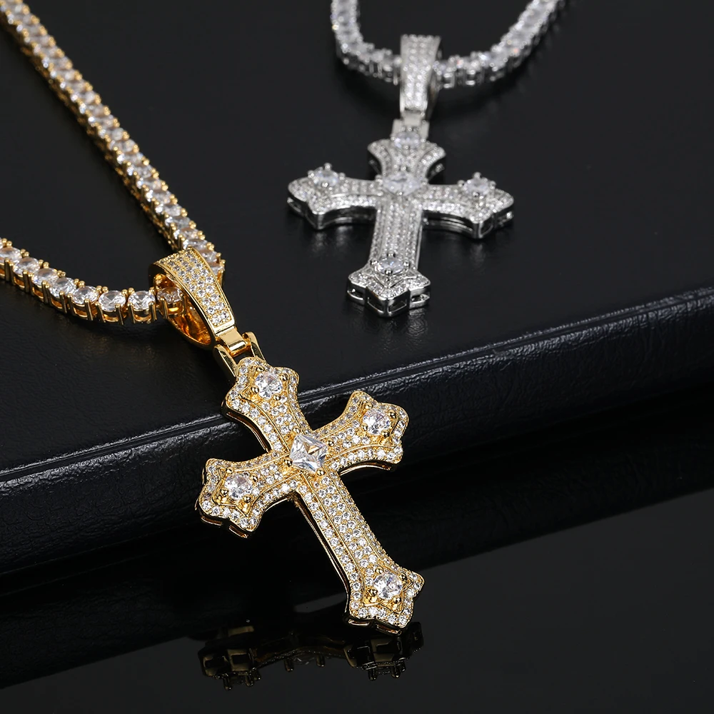 New Arrival Hip Hop Jewelry Full Pave Cross Pendant Necklace Women Christian Cross Charm Ornament Gift Drop Shipping
New Arrival Hip Hop Jewelry Full Pave Cross Pendant Necklace Women Christian Cross Charm Ornament Gift Drop Shipping 