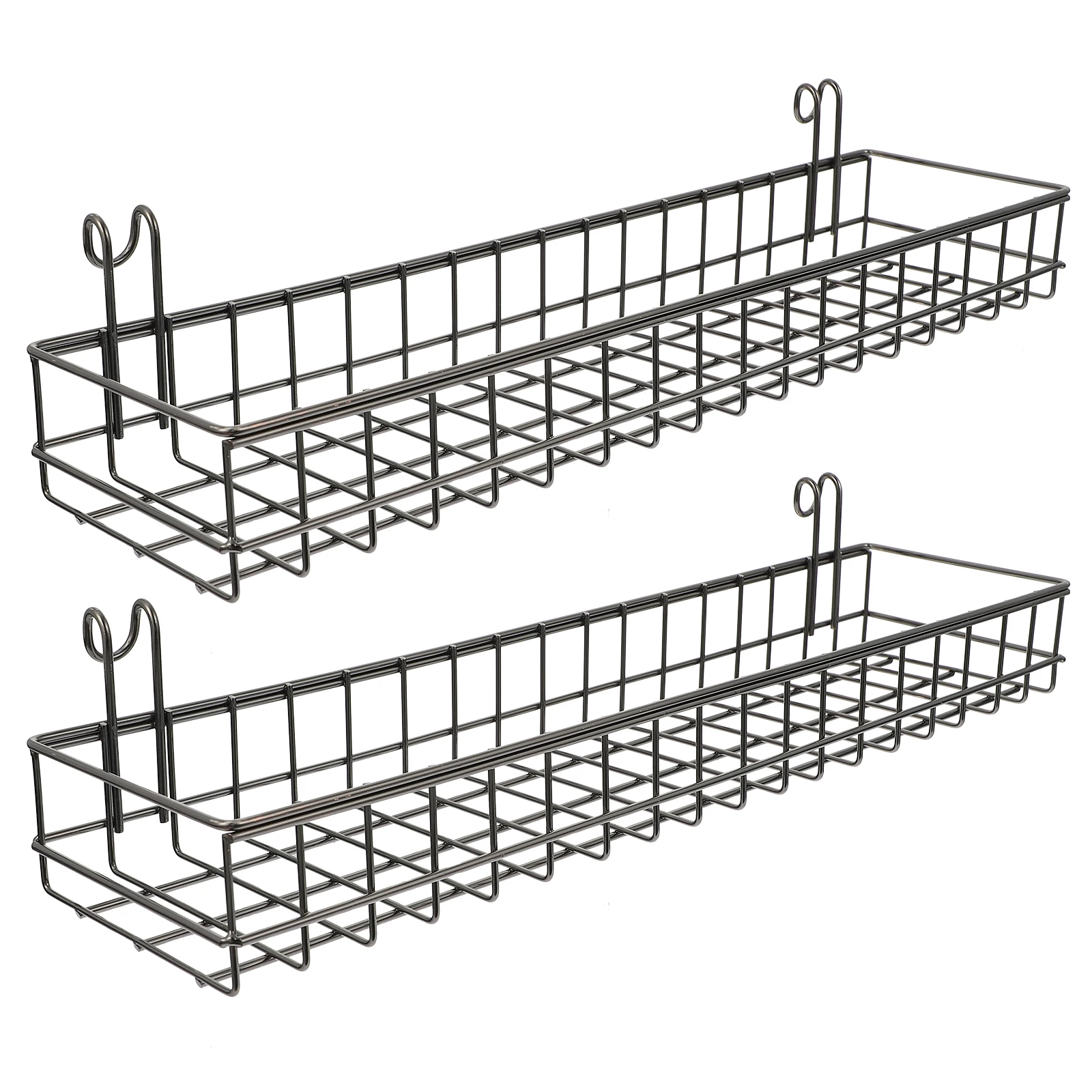 2Pcs Metal Baskets Slim Hanging Wall Iron Bathroom Black ganizer Large Iron Storage Basket Capacity Home Sundries Holder
2Pcs Metal Baskets Slim Hanging Wall Iron Bathroom Black ganizer Large Iron Storage Basket Capacity Home Sundries Holder
