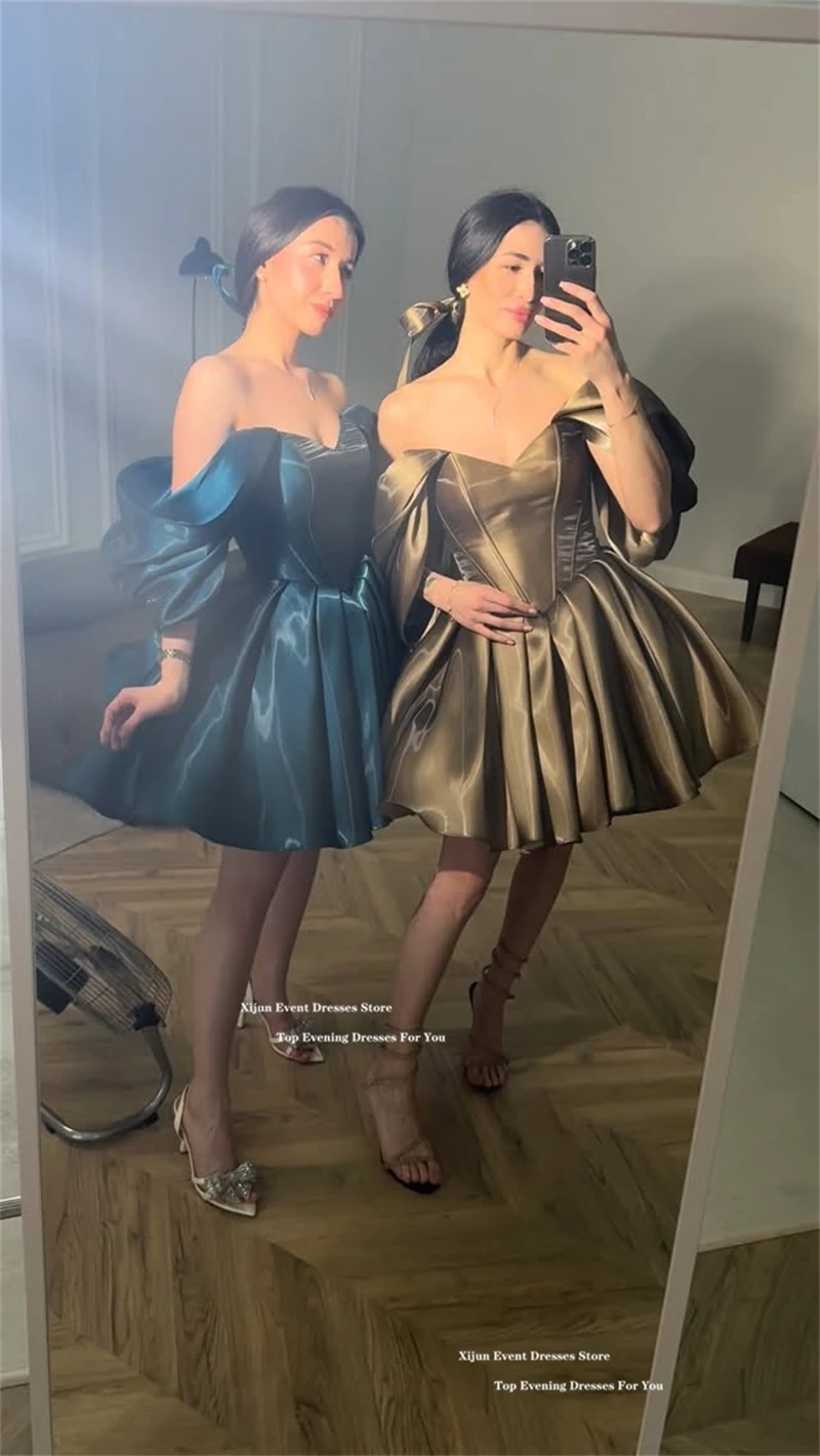 Xijun Modern Short Evening Dresses Off The Shoulder A-Line Mini Prom Dresses Sweetheart Birthday Party Dresses 2026 Customized
Xijun Modern Short Evening Dresses Off The Shoulder A-Line Mini Prom Dresses Sweetheart Birthday Party Dresses 2026 Customized