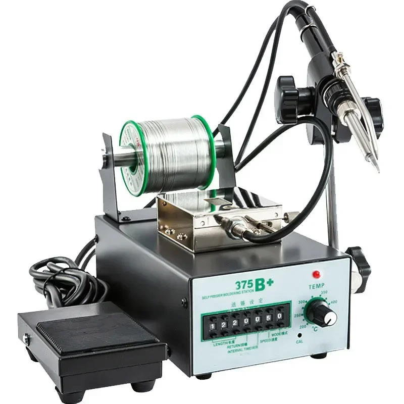 Automatic Soldering Machine 375 Internal Heat Type Soldering Iron Constant Temperature Soldering Station Tin Feeder Tripod
Automatic Soldering Machine 375 Internal Heat Type Soldering Iron Constant Temperature Soldering Station Tin Feeder Tripod