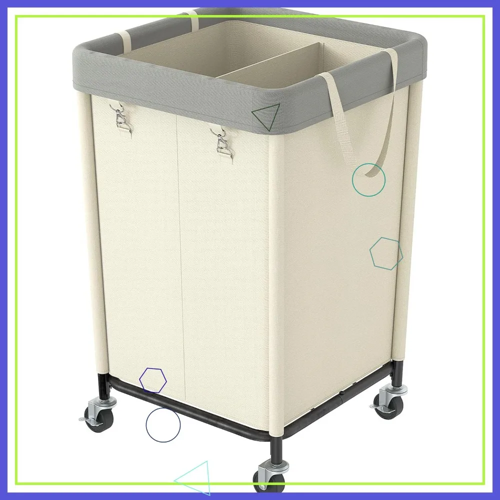 Корзина для белья на колесиках, 160 л, прочная корзина, стальной каркас, съемная сумка для домашнего общежития
Корзина для белья на колесиках, 160 л, прочная корзина, стальной каркас, съемная сумка для домашнего общежития