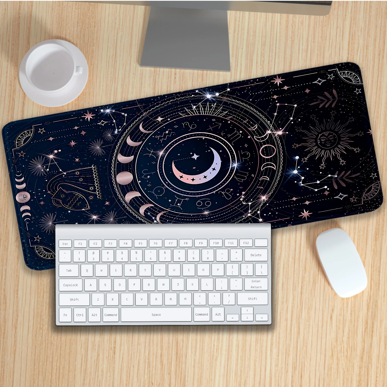 Large Black Gaming Mouse Pad, Star and Moon Computer Desk Pad, Astrology Lockedge Mouse Pad Game Keyboard Mousepad Home&Office
Large Black Gaming Mouse Pad, Star and Moon Computer Desk Pad, Astrology Lockedge Mouse Pad Game Keyboard Mousepad Home&Office