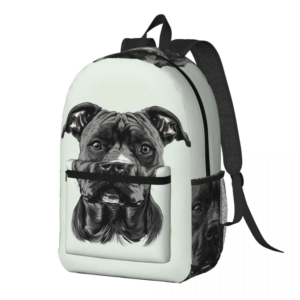 American Black Pitbull Terrier Backpack Daypack Large Capacity Children BookBag School Bag Shoulder Bags for Men Women
American Black Pitbull Terrier Backpack Daypack Large Capacity Children BookBag School Bag Shoulder Bags for Men Women