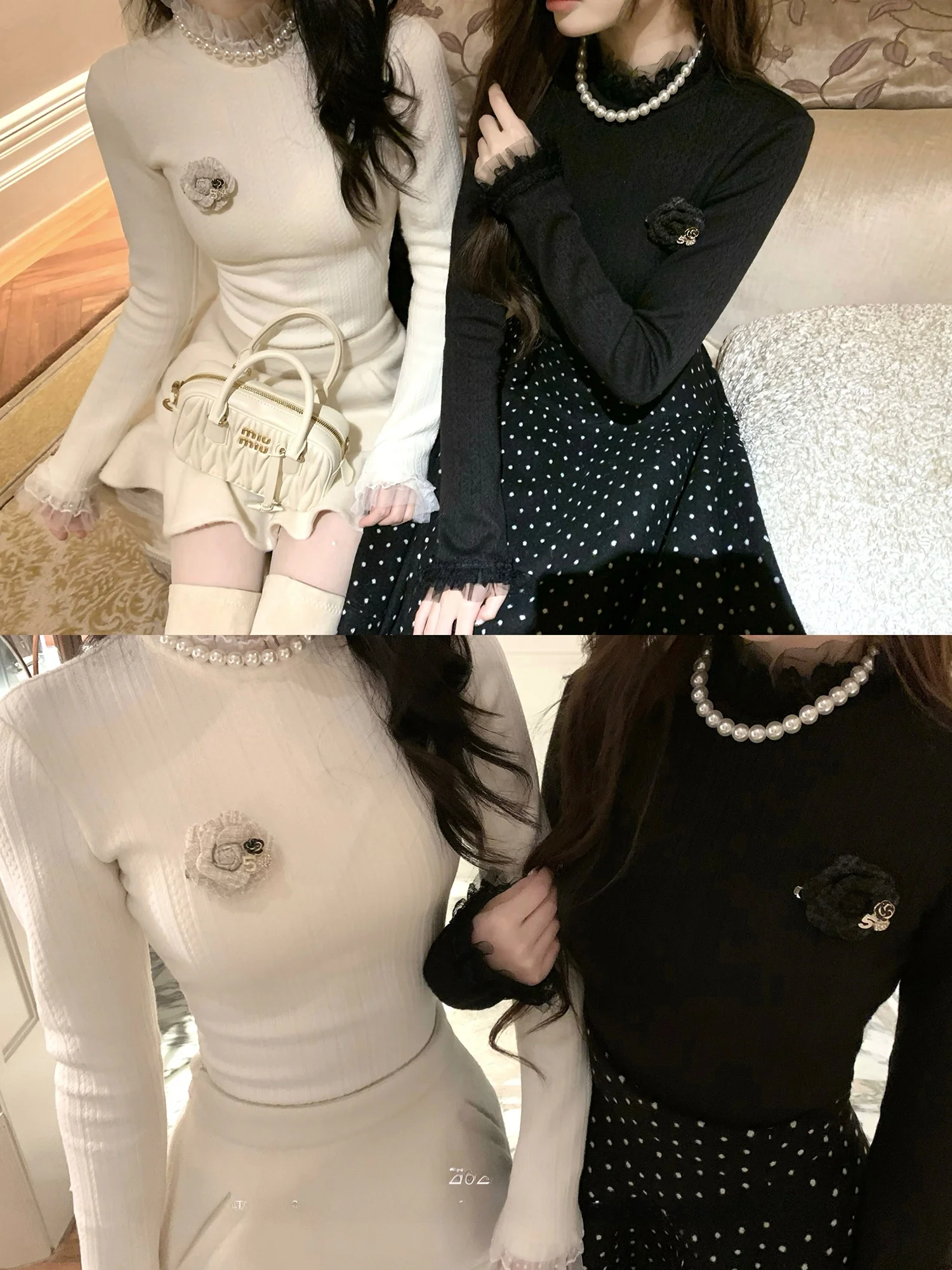 SISI JIANG осенне-зимний вязаный топ с базовым слоем и высоким воротником, длинная женская футболка с 3D узором
SISI JIANG осенне-зимний вязаный топ с базовым слоем и высоким воротником, длинная женская футболка с 3D узором