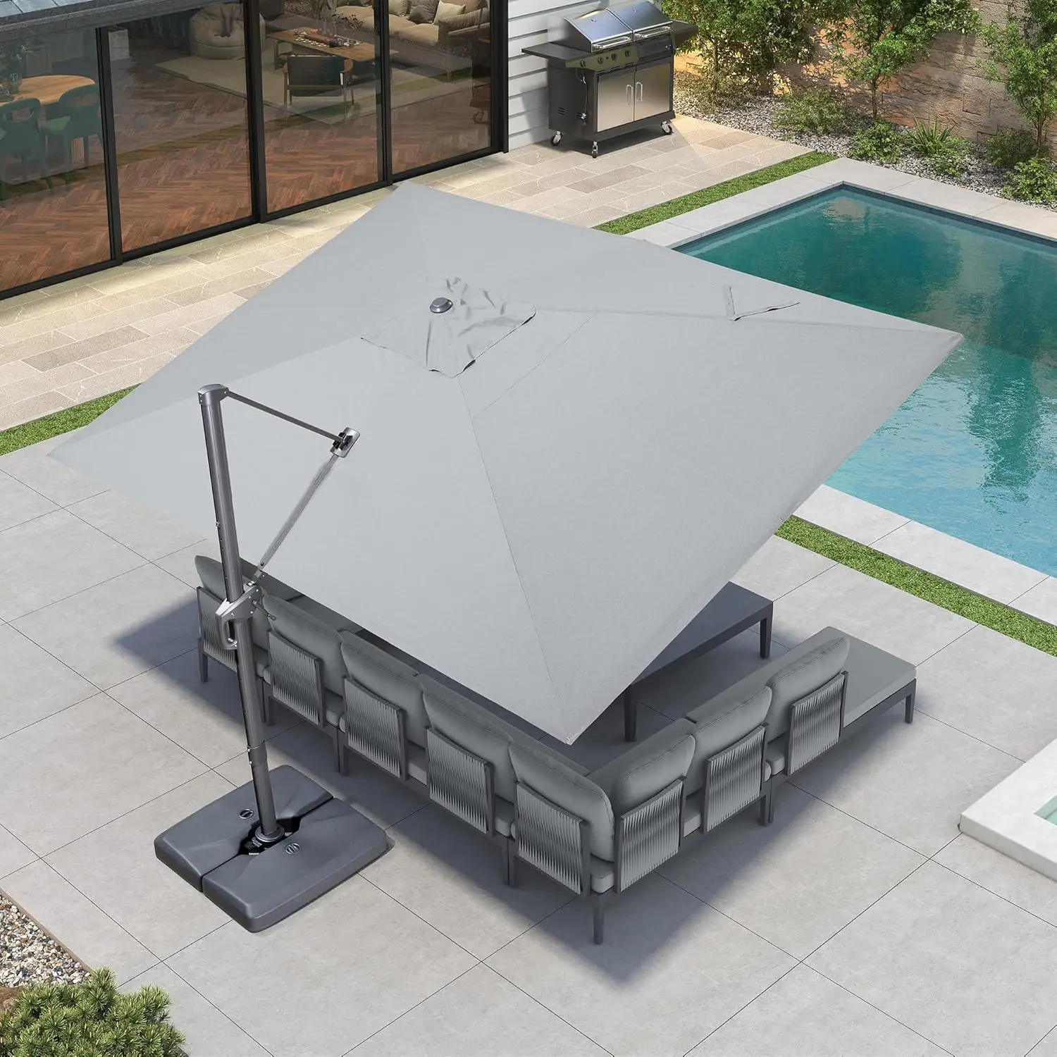 Patio Umbrellas Bases, Patio Umbrella Large Rectangle Outdoor Aluminum Cantilever Umbrella,Deck Pool Garden,Patio Umbrella Base
Patio Umbrellas Bases, Patio Umbrella Large Rectangle Outdoor Aluminum Cantilever Umbrella,Deck Pool Garden,Patio Umbrella Base