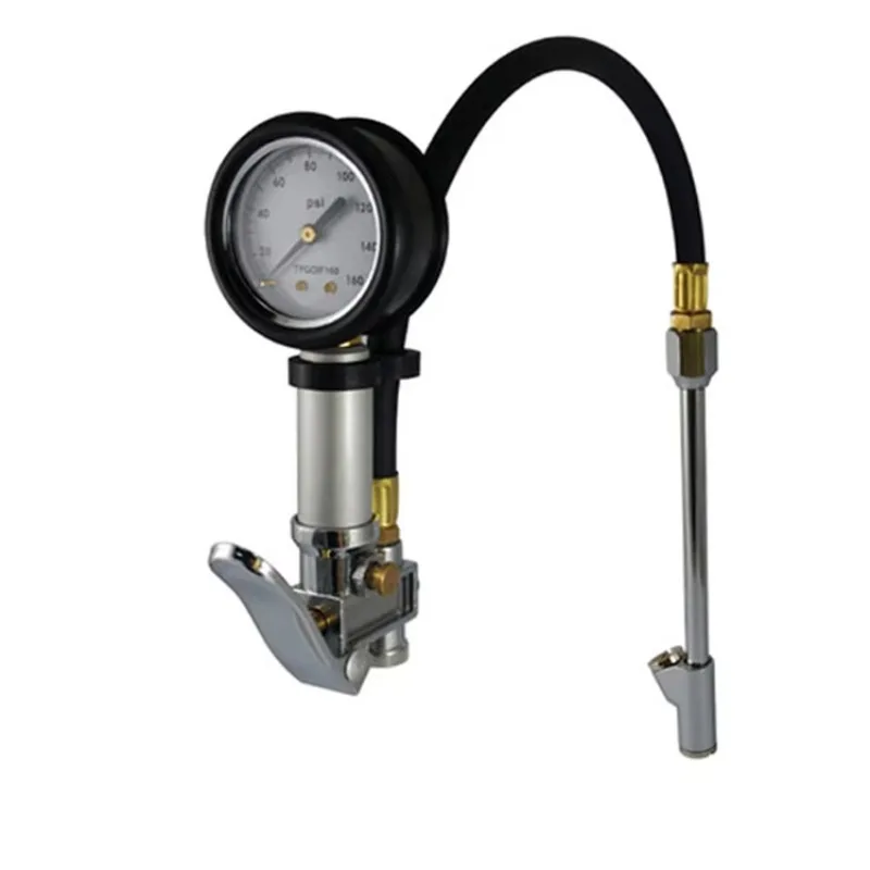 Dial Tire Pressure Gauge Inflator Strap Air Chuck Heavy Duty Tire Gauge Inflator
Dial Tire Pressure Gauge Inflator Strap Air Chuck Heavy Duty Tire Gauge Inflator