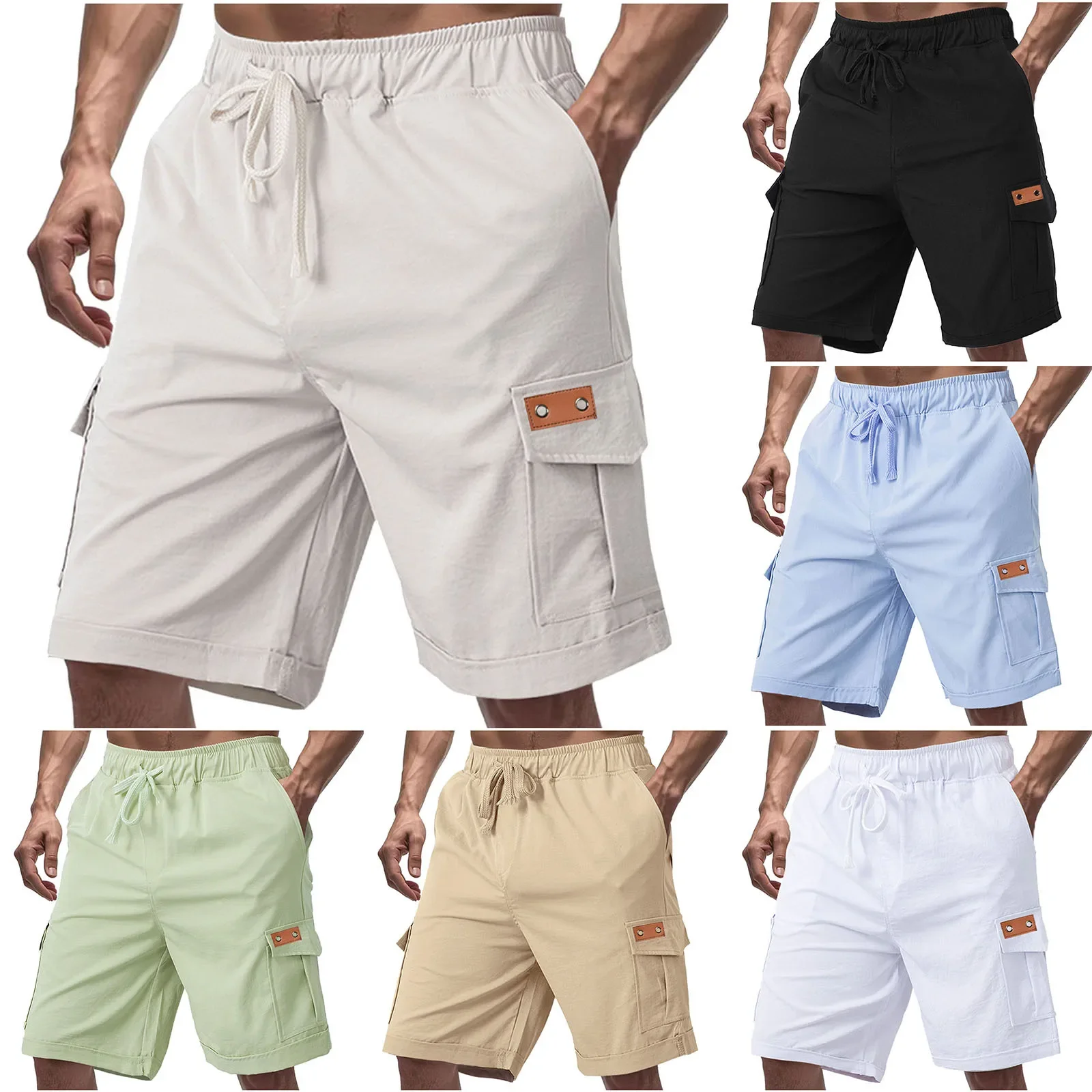 European and American summer men's trendy brand shorts breathable loose trend sports and leisure labeling tooling shorts
European and American summer men's trendy brand shorts breathable loose trend sports and leisure labeling tooling shorts