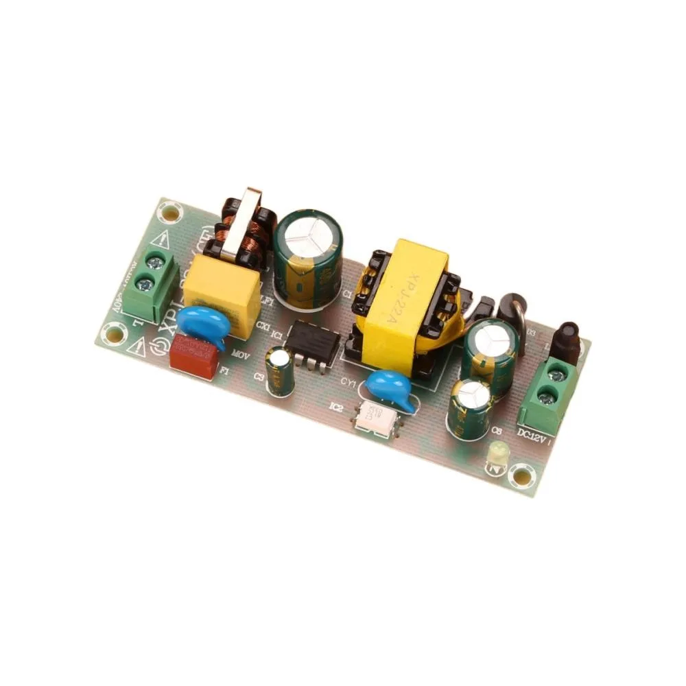 DC12V 2A Switching Power Supply Module AC-DC Converter AC100-240V to DC12V 2A Power Supply Board with Short Circuit Protection
DC12V 2A Switching Power Supply Module AC-DC Converter AC100-240V to DC12V 2A Power Supply Board with Short Circuit Protection