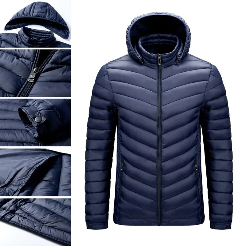 Men New Autumn Winter Warm Waterproof Parkas Jacket Coat Mens Hooded Casual Outwear Detachable Hat Outfits Parkas Coat Male
Men New Autumn Winter Warm Waterproof Parkas Jacket Coat Mens Hooded Casual Outwear Detachable Hat Outfits Parkas Coat Male