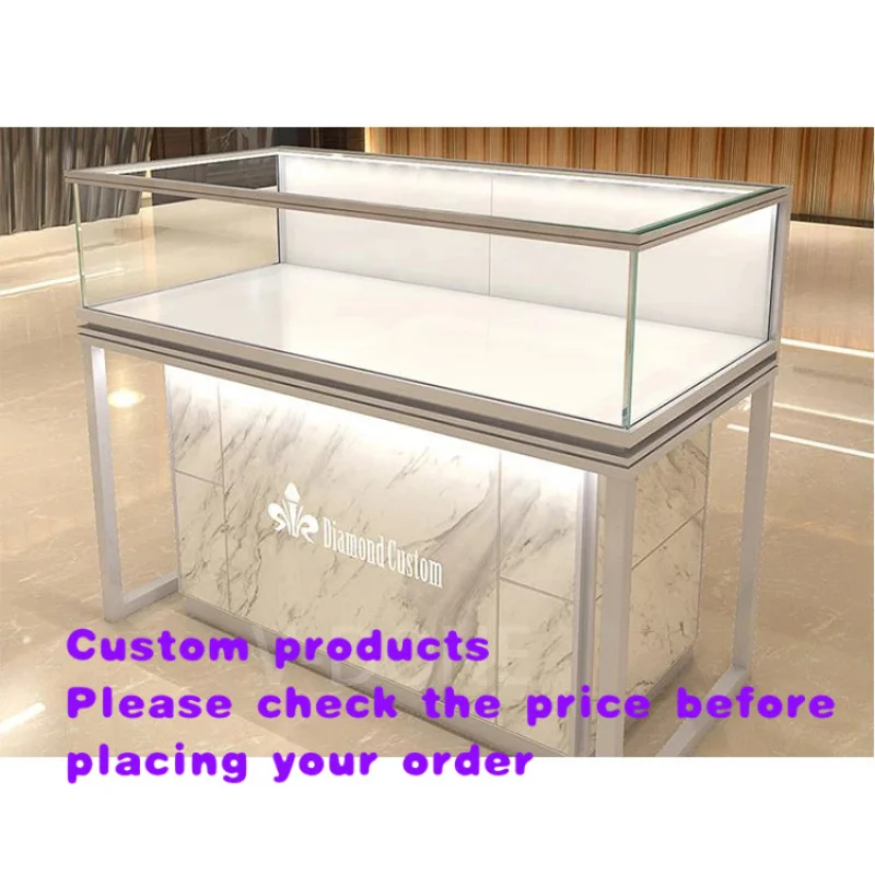 custom.Luxury Jewellery Showroom Counter Stainless Steel Furniture Glass Jewelry Display Showcase Jewelry Cabinets with Li
custom.Luxury Jewellery Showroom Counter Stainless Steel Furniture Glass Jewelry Display Showcase Jewelry Cabinets with Li
