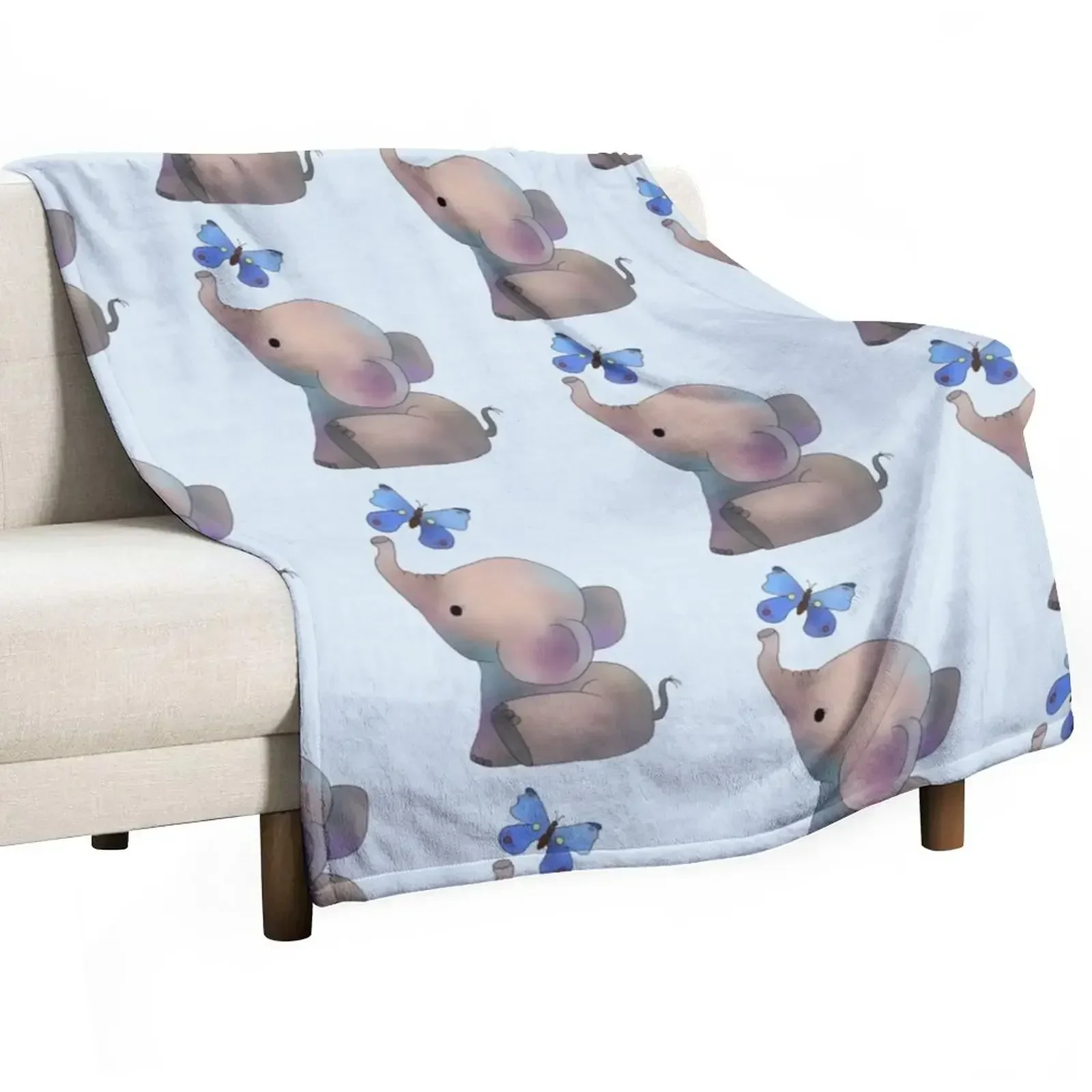 Elephant with a butterfly Throw Blanket Winter beds Kid'S Sofa Quilt Designers Blankets
Elephant with a butterfly Throw Blanket Winter beds Kid'S Sofa Quilt Designers Blankets
