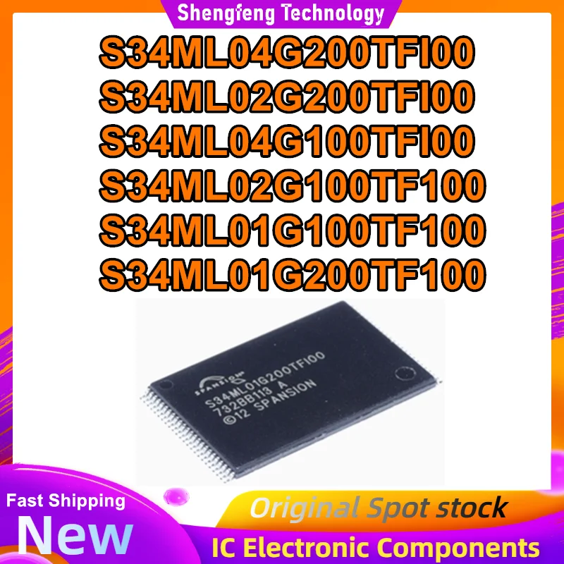 5 шт. S34ML04G200TFI00 S34ML02G200TFI00 S34ML04G100TFI00 S34ML02G100TF100 S34ML01G100TF100 S34ML01G200TF100 TSOP-48 IC Новый
5 шт. S34ML04G200TFI00 S34ML02G200TFI00 S34ML04G100TFI00 S34ML02G100TF100 S34ML01G100TF100 S34ML01G200TF100 TSOP-48 IC Новый