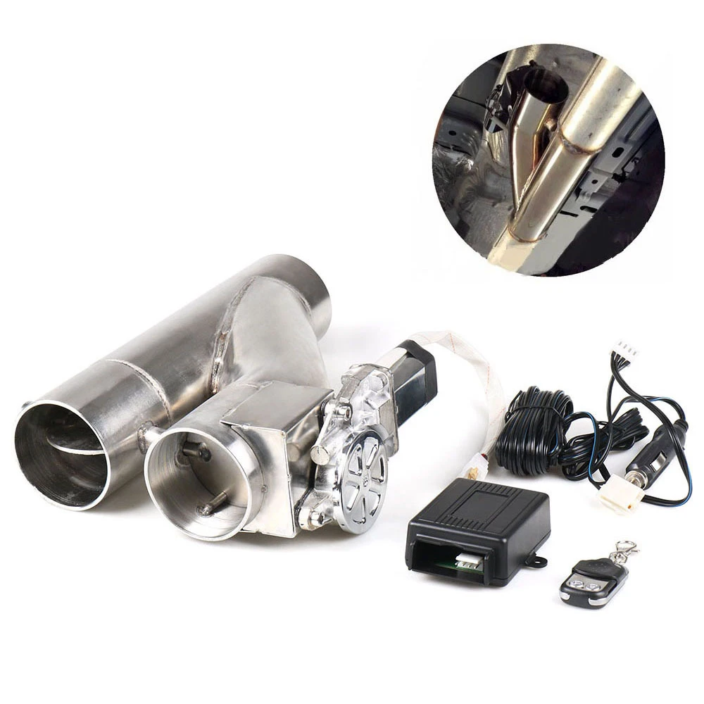 Universal 2/2.25/2.5/2.75/3 Inch Dump Double Valve Electric Exhaust Pipe Muffler Cutout Cut Out Remote Control Type Y Pipe
Universal 2/2.25/2.5/2.75/3 Inch Dump Double Valve Electric Exhaust Pipe Muffler Cutout Cut Out Remote Control Type Y Pipe