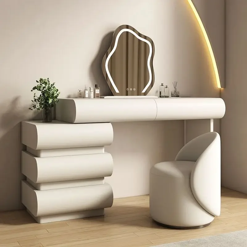Mirror Drawers Vanity Table Bedroom Makeup Storage Organizer Dressing Table Chair Nail Comoda Pra Quarto Lounge Suite Furniture 
Mirror Drawers Vanity Table Bedroom Makeup Storage Organizer Dressing Table Chair Nail Comoda Pra Quarto Lounge Suite Furniture