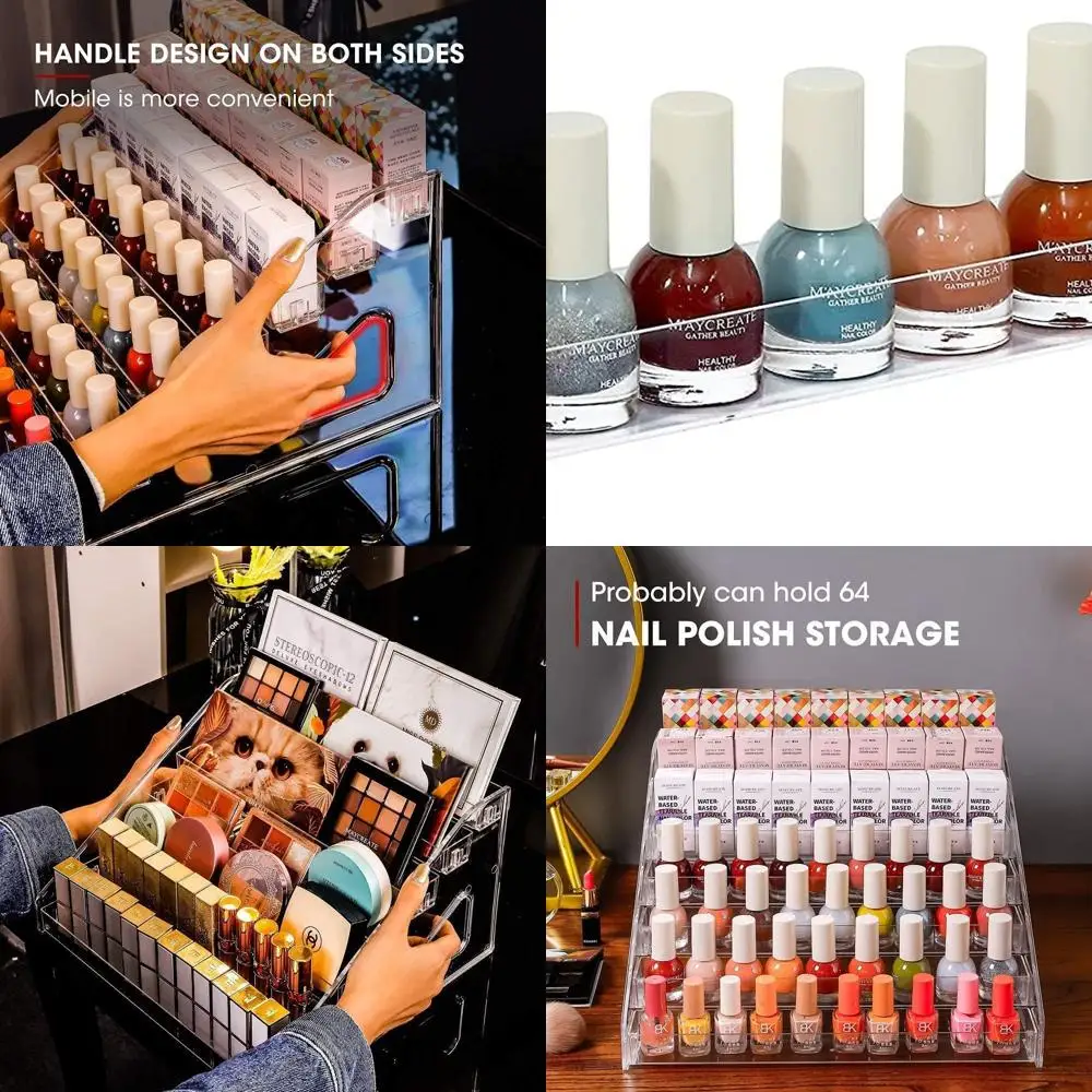 Прозрачный акриловый органайзер для макияжа с 84 бутылками, 7 слоев, подставкой для солнцезащитных очков и держателем для эфирных масел (2 шт.)
Прозрачный акриловый органайзер для макияжа с 84 бутылками, 7 слоев, подставкой для солнцезащитных очков и держателем для эфирных масел (2 шт.)