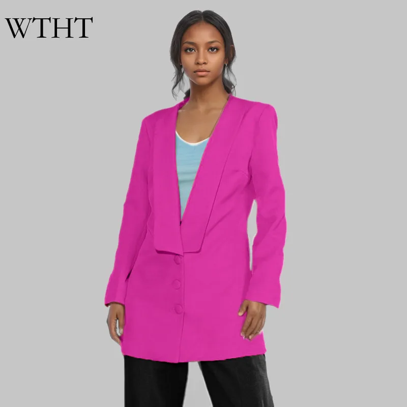 WTHT 2024 Autumn Fashion Women's Backless Spliced 3D Flower Design Blazer 2024 Autumn V-neck Long Sleeves Coat Female 1LS057
WTHT 2024 Autumn Fashion Women's Backless Spliced 3D Flower Design Blazer 2024 Autumn V-neck Long Sleeves Coat Female 1LS057