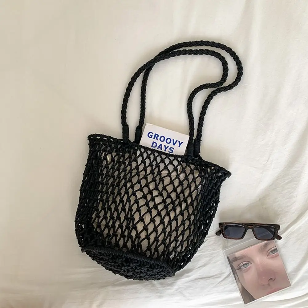 Portable Shoulder Bag Hollowed Out Bag Bohemian Cotton and Linen Crochet Tote Bag Cotton Rope Storage Bag Beach Bag Students
Portable Shoulder Bag Hollowed Out Bag Bohemian Cotton and Linen Crochet Tote Bag Cotton Rope Storage Bag Beach Bag Students