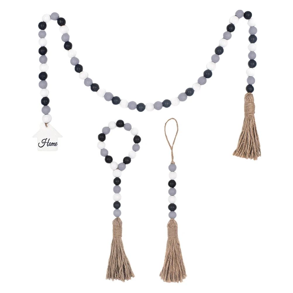 Wooden Bead Pendant Wall Hanging Tassels Cotton Rope Home Decor Bedroom Furniture Hanging Wooden Beads Atmosphere
Wooden Bead Pendant Wall Hanging Tassels Cotton Rope Home Decor Bedroom Furniture Hanging Wooden Beads Atmosphere