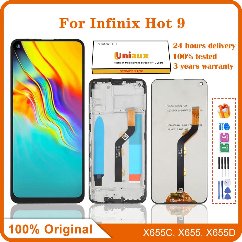 Для мобильного телефона Infinix Hot 9, ЖК-экран в сборе, сенсорный экран, замена ЖК-панели
Для мобильного телефона Infinix Hot 9, ЖК-экран в сборе, сенсорный экран, замена ЖК-панели