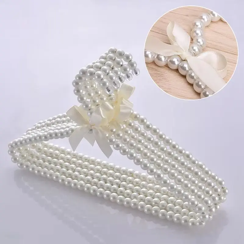 Plastic Pearl Beaded Bow Clothes Dress Coat Hangers, Storage Organizer, Dry Rack for Kid and Adult, Save-Space, 2Pcs
Plastic Pearl Beaded Bow Clothes Dress Coat Hangers, Storage Organizer, Dry Rack for Kid and Adult, Save-Space, 2Pcs
