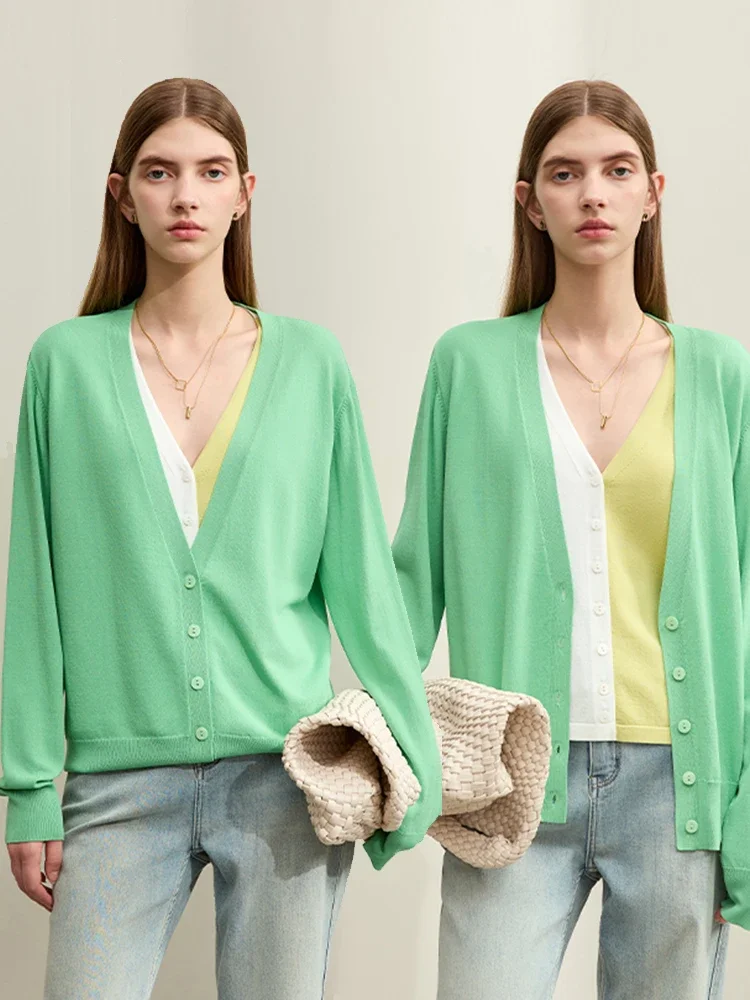 Amii Minimalism French Knit Cardigan For Women 2025 Autumn New V-neck Contrast Color Versatile Long Sleeve Knitwear 12421071
Amii Minimalism French Knit Cardigan For Women 2025 Autumn New V-neck Contrast Color Versatile Long Sleeve Knitwear 12421071