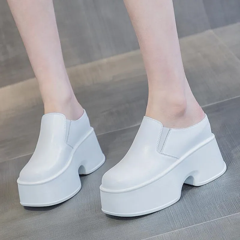 11cm Height Increasing Ladies Genuine Leather Pumps 2026 Fashion Platform Wedge White Slippers New Women Casual Females Shoes
11cm Height Increasing Ladies Genuine Leather Pumps 2026 Fashion Platform Wedge White Slippers New Women Casual Females Shoes