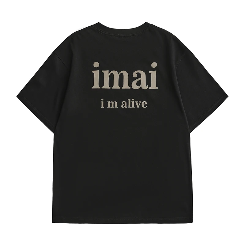 Оригинальная мужская футболка IMAI I M ALIVE в американском стиле, с плюшевым принтом, свободного кроя, из хлопка, с круглым вырезом и короткими рукавами.
Оригинальная мужская футболка IMAI I M ALIVE в американском стиле, с плюшевым принтом, свободного кроя, из хлопка, с круглым вырезом и короткими рукавами.