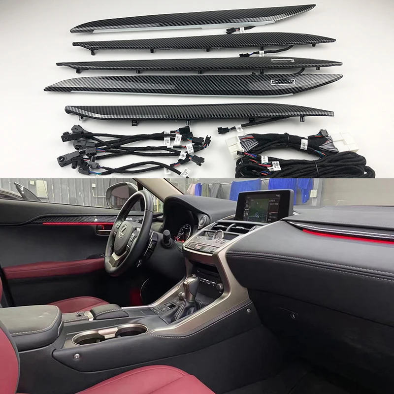 Inter автомобильный декоративный атмосферный светильник для Lexus для NX 2016-2020, 64 цвета, лампа окружающего освещения, усовершенствованный светильник, декоративная лампа
Inter автомобильный декоративный атмосферный светильник для Lexus для NX 2016-2020, 64 цвета, лампа окружающего освещения, усовершенствованный светильник, декоративная лампа
