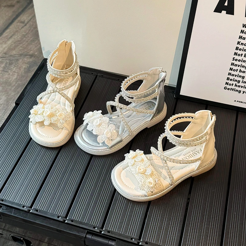 Little Girls Floral Strap Leather Sandals 2026 New Summer Kids Sparkly Sequins Beach Sandals Non-slip Princess Party Wedding
Little Girls Floral Strap Leather Sandals 2026 New Summer Kids Sparkly Sequins Beach Sandals Non-slip Princess Party Wedding