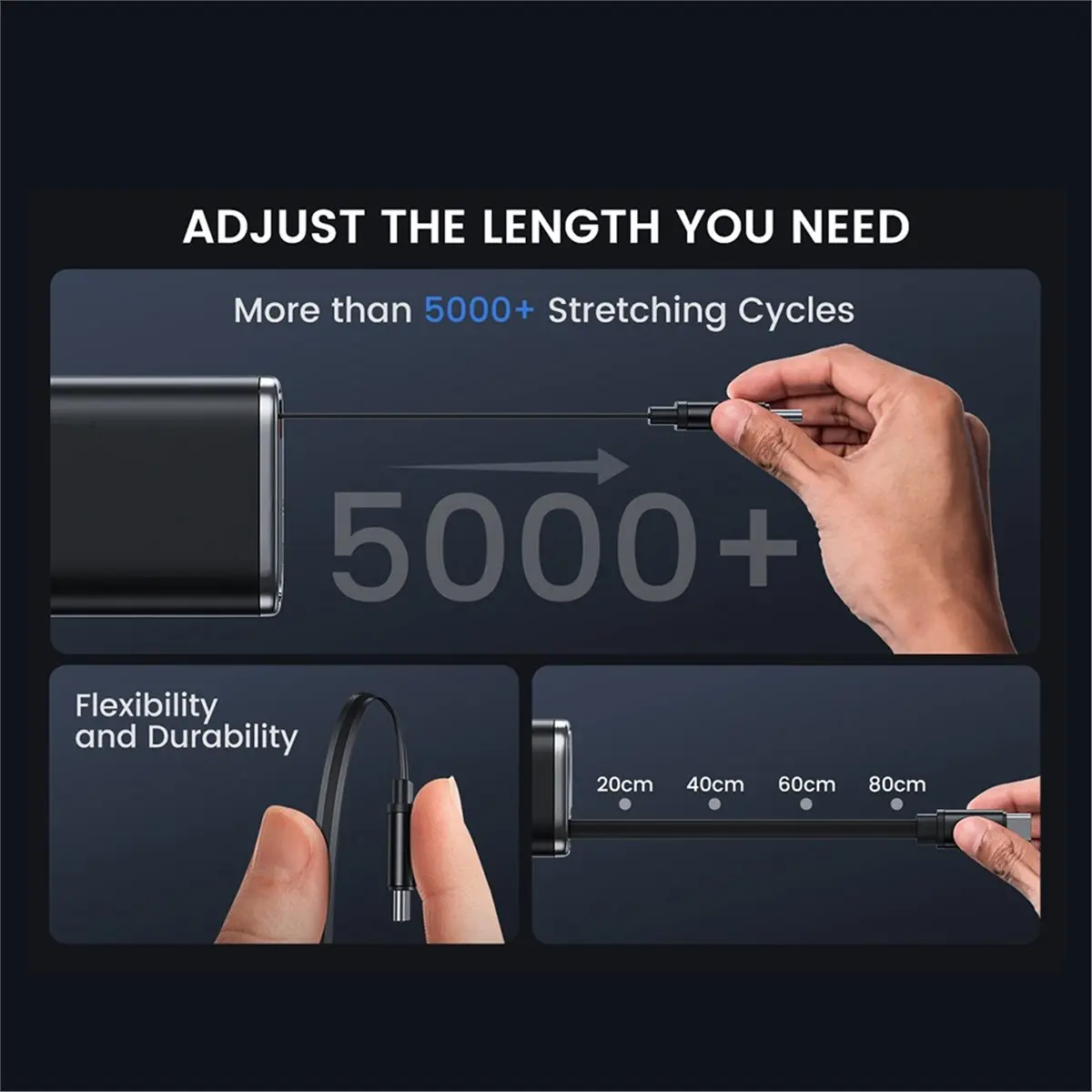 Зарядное устройство AA86 US 67W GaN USB TYPE-C с выдвижным кабелем Type-C, быстрая зарядка PD3.0 SFC2.0
Зарядное устройство AA86 US 67W GaN USB TYPE-C с выдвижным кабелем Type-C, быстрая зарядка PD3.0 SFC2.0