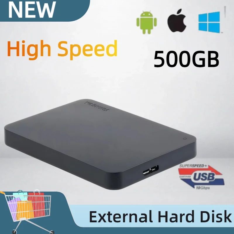 NEW For Toshiba Canvio Basics A3 Portable HDD USB3.0 High Speed External Hard Disk 500GB 1TB 2TB Black
NEW For Toshiba Canvio Basics A3 Portable HDD USB3.0 High Speed External Hard Disk 500GB 1TB 2TB Black