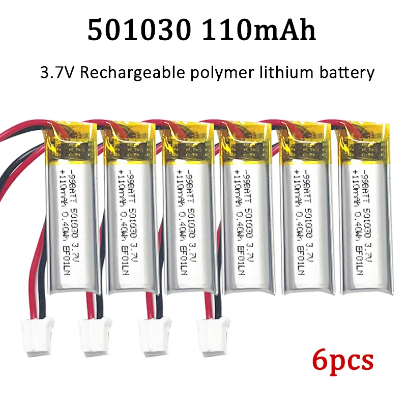 501030 Battery 3.7V 110mAh Lithium Polymer Rechargeable Batteries for Bluetooth Tws Headphone Recorder MP3/MP4 GPS
501030 Battery 3.7V 110mAh Lithium Polymer Rechargeable Batteries for Bluetooth Tws Headphone Recorder MP3/MP4 GPS