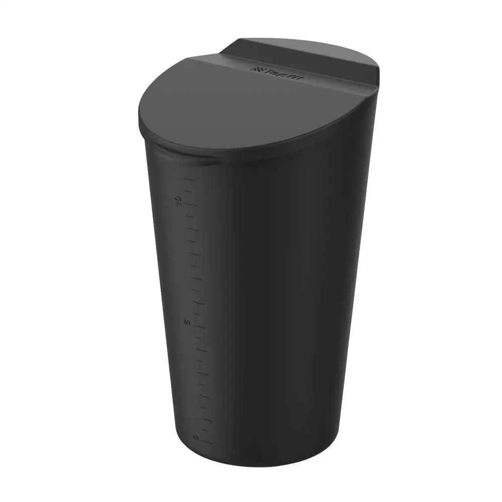 Silicone Trash Can with Lid - Car Cup Holder Trash Bin for Auto, Home, Office (Black)
Silicone Trash Can with Lid - Car Cup Holder Trash Bin for Auto, Home, Office (Black)